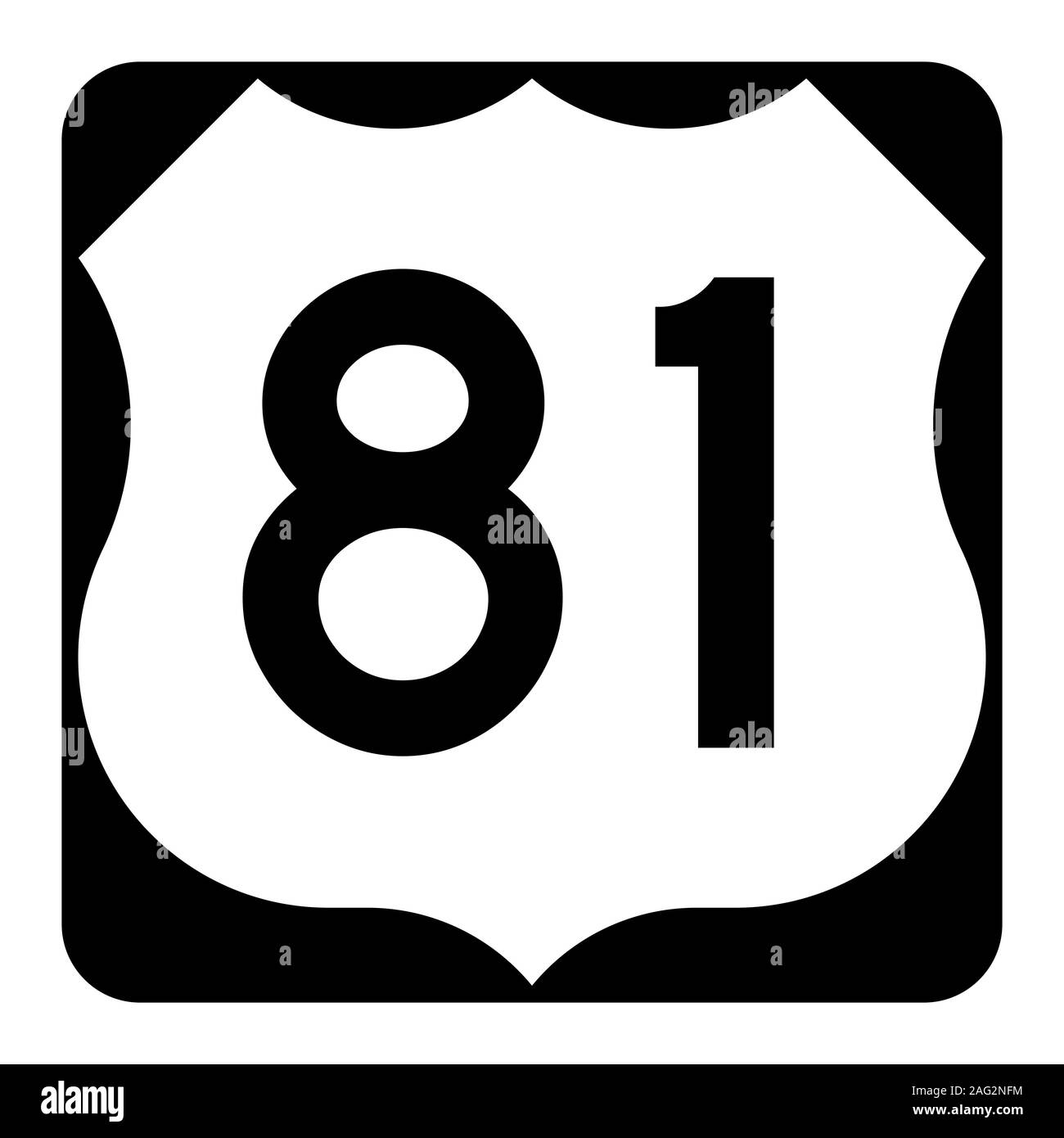 US route 81 sign Stock Photo - Alamy
