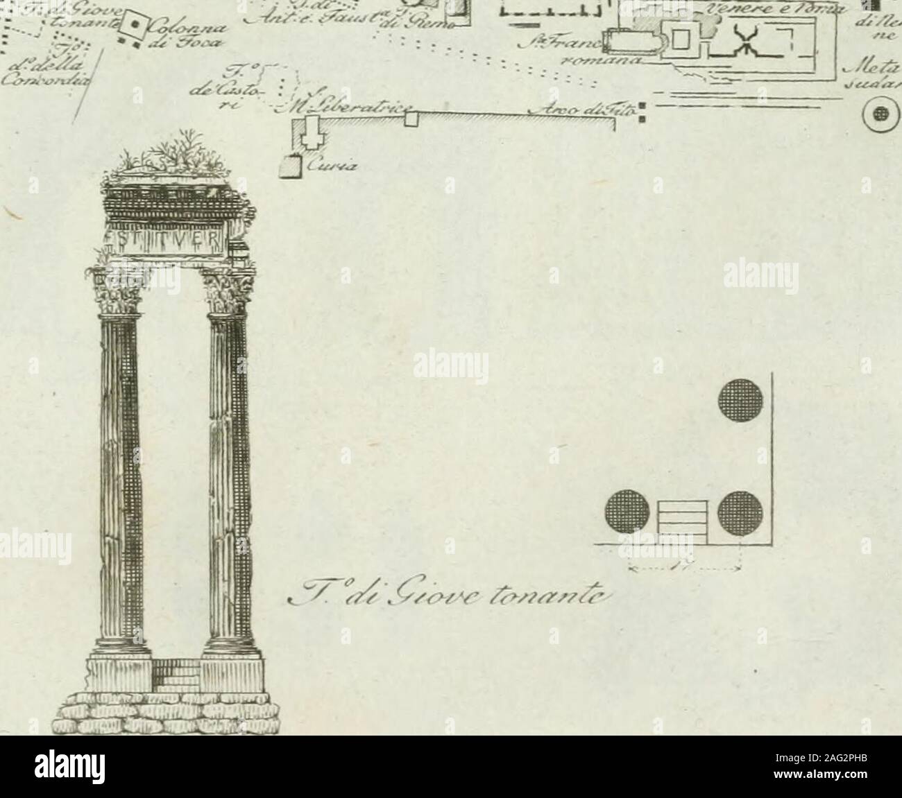 Itinerario Figurato Degli Edifizi Piu Rimarchevoli Di Roma Iv O J Joj Ivy V E Gt J I G Fe R Isbv Stock Photo Alamy