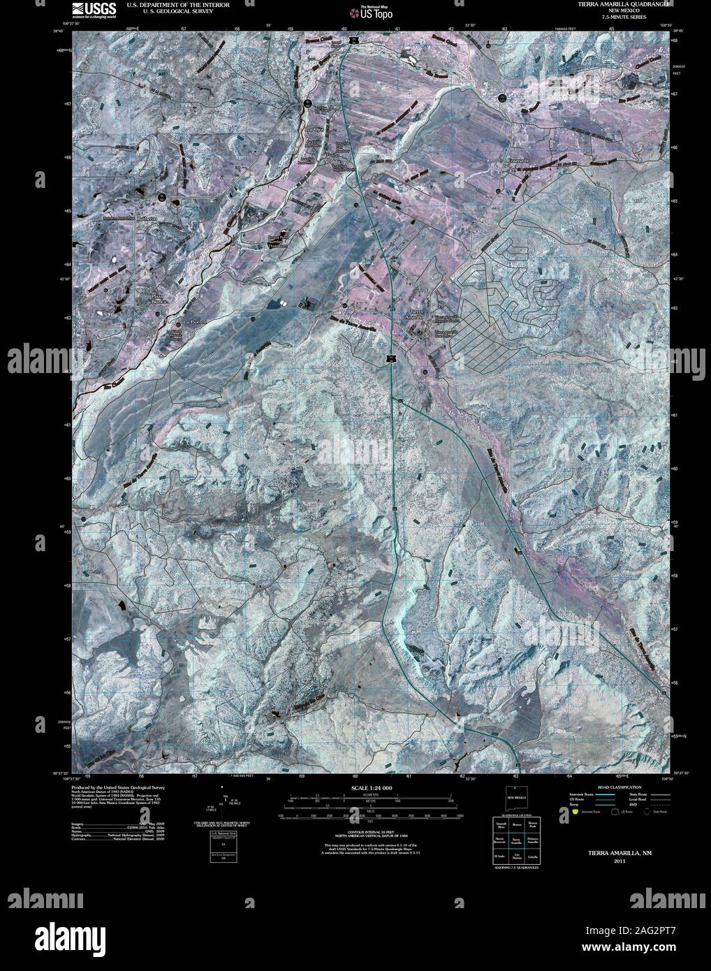 Tierra amarilla map hires stock photography and images Alamy
