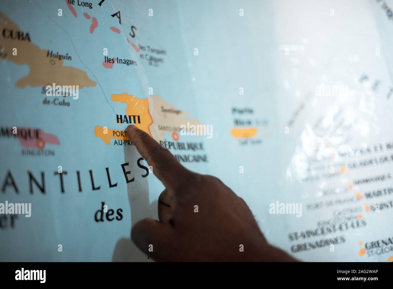 Map flag haiti hi-res stock photography and images - Alamy