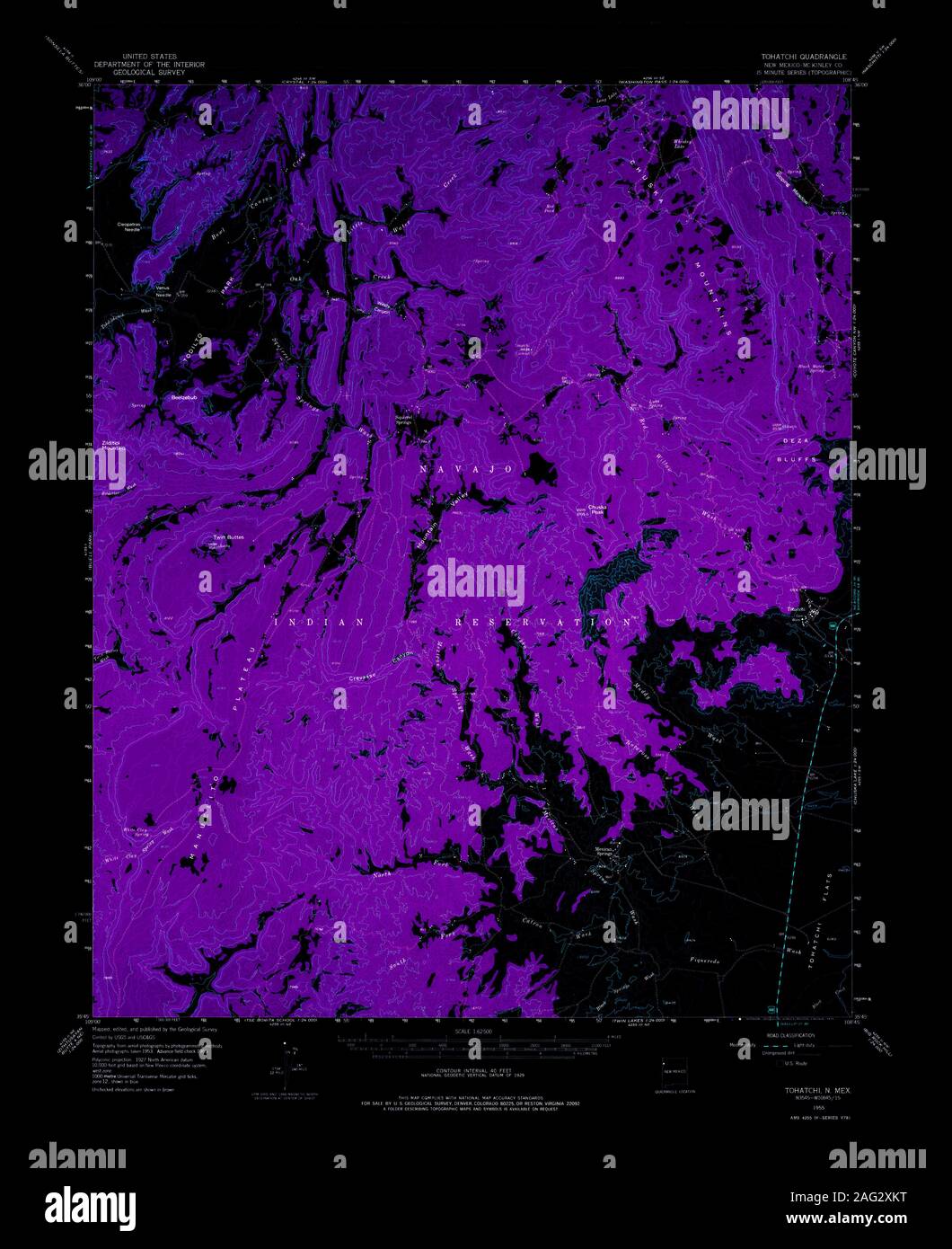 Map of tohatchi new mexico hires stock photography and images Alamy
