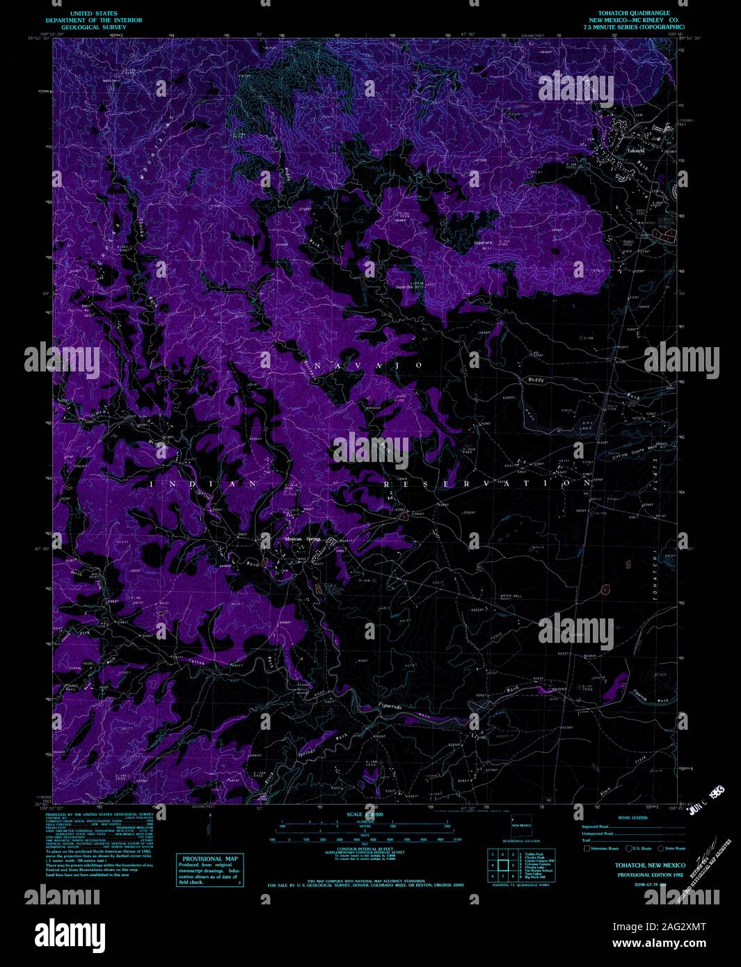 Tohatchi new mexico map hires stock photography and images Alamy