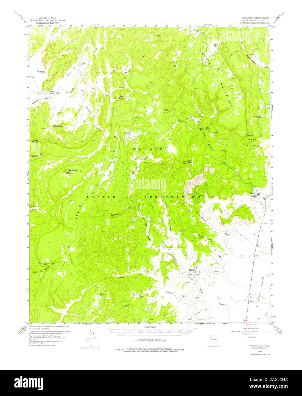 Map of tohatchi new mexico hires stock photography and images Alamy