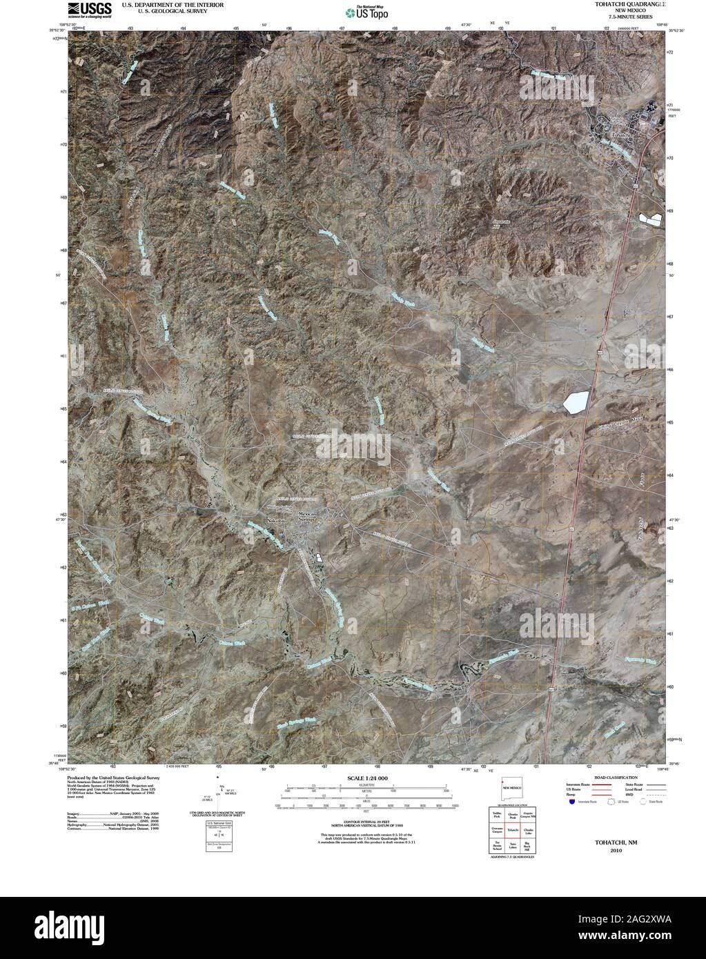 Map of tohatchi Cut Out Stock Images & Pictures Alamy