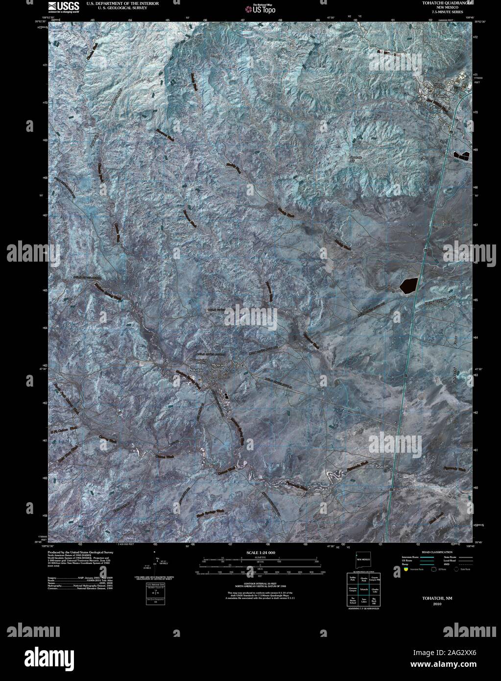 Tohatchi map hires stock photography and images Alamy