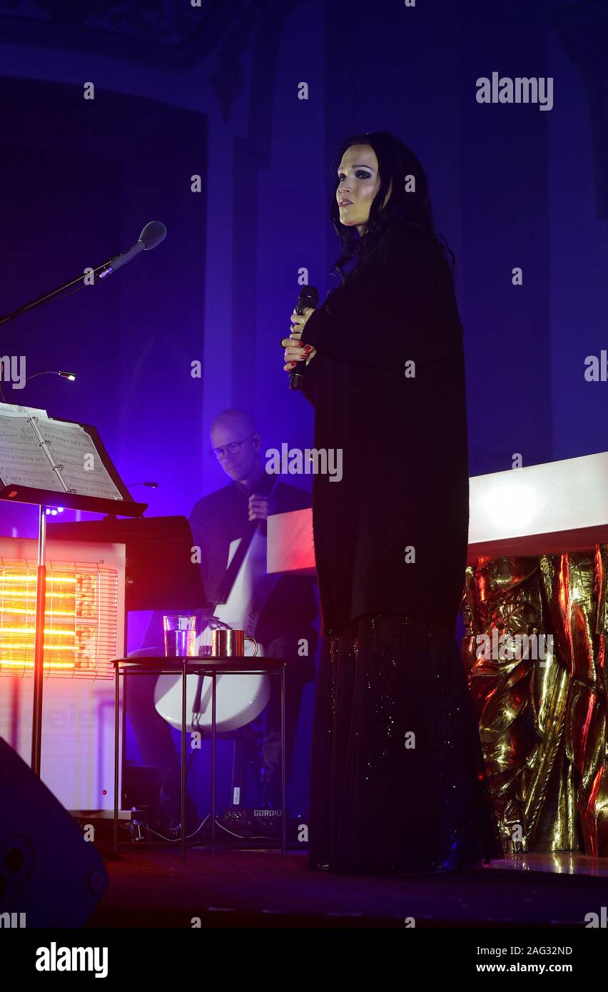 Olomouc, Czech Republic. 17th Dec, 2019. TARJA TURUNEN of Finland performs during the concert Christmas Together in Olomouc, Czech Republic, December 17, 2019. Credit: Ludek Perina/CTK Photo/Alamy Live News Stock Photo