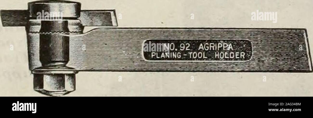 . Canadian machinery and metalworking (January-June 1919). in the Nineteenth Century ifyou could get it for nothing. You wiselyprefer to buy a modern car because of itscheaper maintenance, improved perform-ance and increased convenience. In the shop you can obtain these sameadvantages through the TwentiethCentury improvements of WILLIAMSAGRIPPA TOOL HOLDERS. Remember, too, that while improvedroads have made automobile performanceeasier, tougher steel, heavier machines andhigher speeds have rendered tool holderaccomplishmeat more difficult. Machinists Tools Bookleton request J. H. Williams & Co Stock Photo