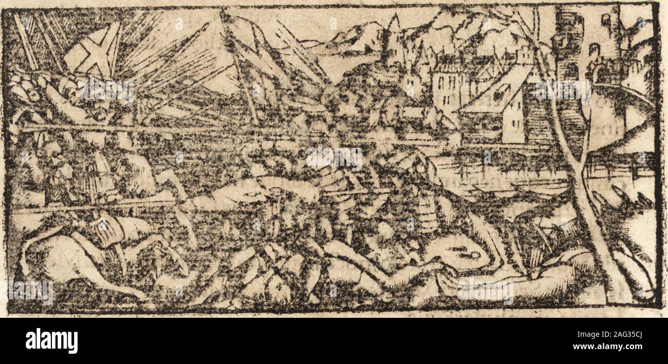 . Prodigiorvm ac ostentorvm chronicon : quae praeter naturae ordinem, motum, et operationem, et in svperioribus & his inferioribus mundi regionibus, ab exordio mundi usque ad haec nostra tempora, acciderunt .... o ?553 TNuillaquadamThyrmgica,ad Vnftrum,a mulierebufona* Atus eft caudatus* Ctobrisuigefimofeptimo inarcc Vuittenbcrgenfi, nofluad tresintegras horas trium uirorumpallis indutorum i» principem aulis inambulantium atque peribolis interdum hv cumbentium fpeftrauifa funt, MEnfe decembriSol mane nitidus omiseftutrinqueaftan*tibus arcubus benc coloratis. CLamoresbelliciatcp tumultuantiueiu Stock Photo