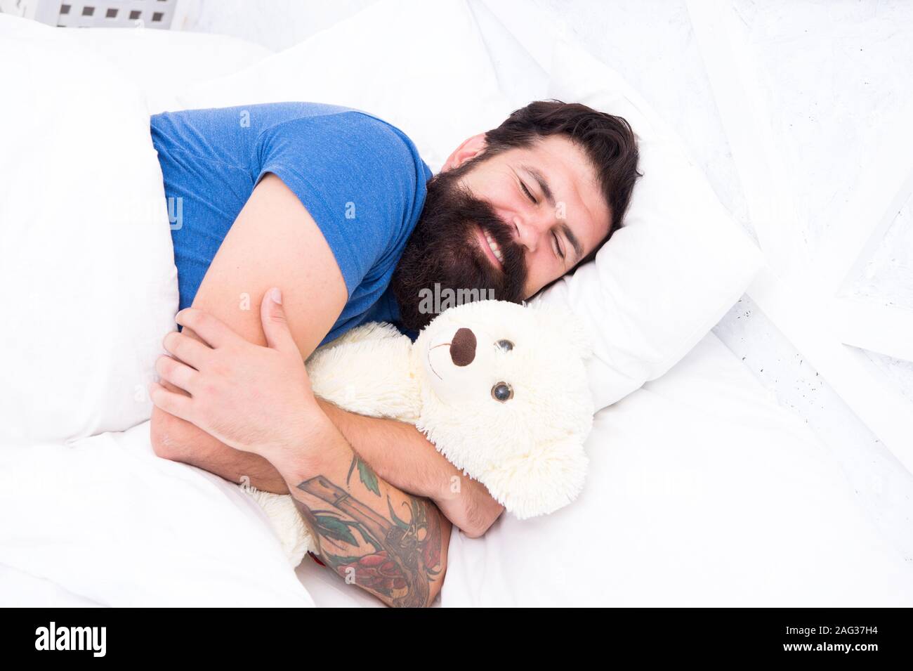 Good Night Sleep Well Sweet Dreams Bearded Hipster Play Toy