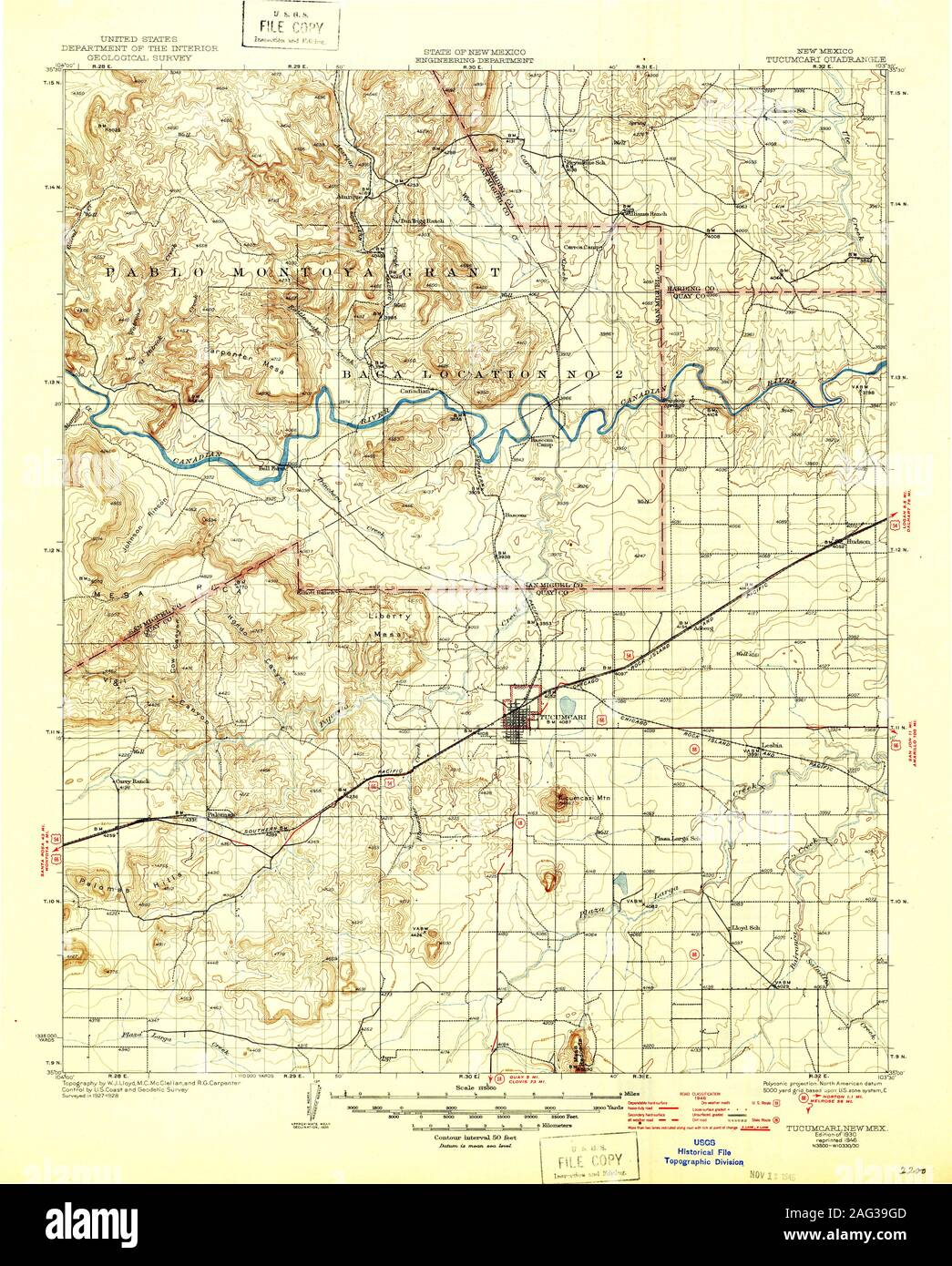 Map of tucumcari hires stock photography and images Alamy
