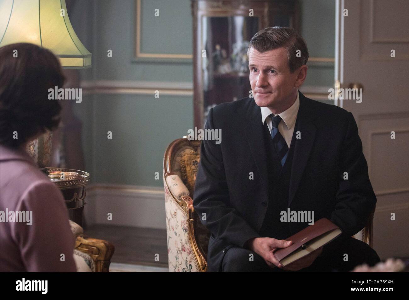 The Crown, From Left: Oliva Colman (back To Camera - As Queen Elizabeth 