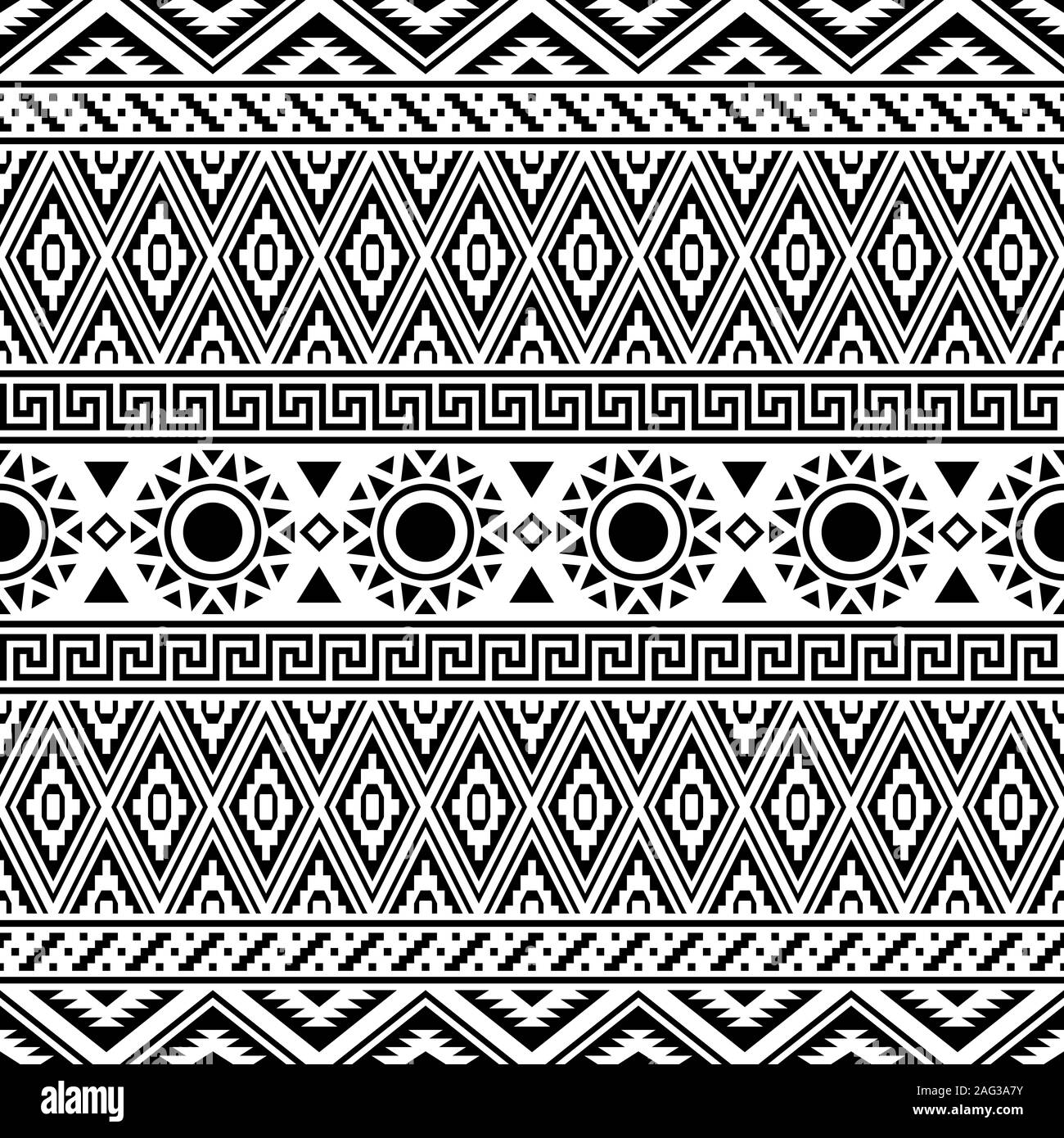 Ikat Pattern Black And White