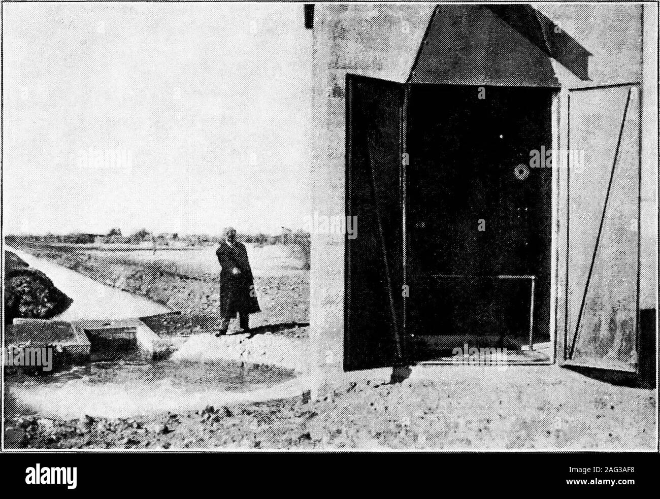 . Principles of irrigation engineering, arid lands, water supply, storage works, dams, canals, water rights and products. d^. Fig. C.—Generators driven by water power furnishing electrical energy forpumps. Minidoka Project, Idaho.. Fig. D.—Electrically operated centrifugal pumps delivering water to laterals onGila River Indian Reservation, Ariz. IRRIGATION BY PUMPING 125 h.p., thus irrigating large tracts of lands. Although the largedistillate engine which requires the services of an engineer is not aseconomical as a high-grade steam plant using the cruder unrefinedoils, yet as the irrigation Stock Photo