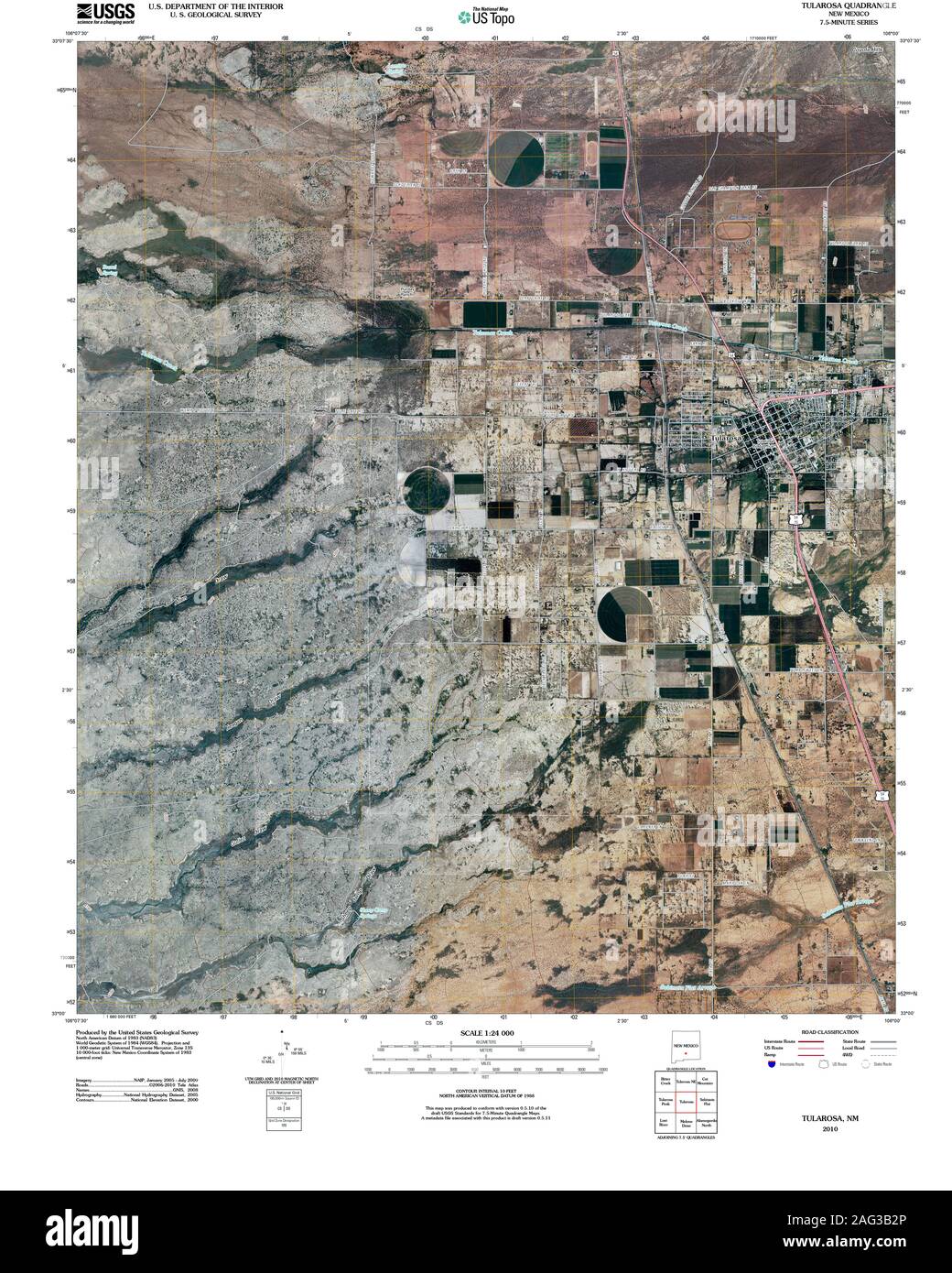 Map of tularosa new mexico Cut Out Stock Images & Pictures Alamy