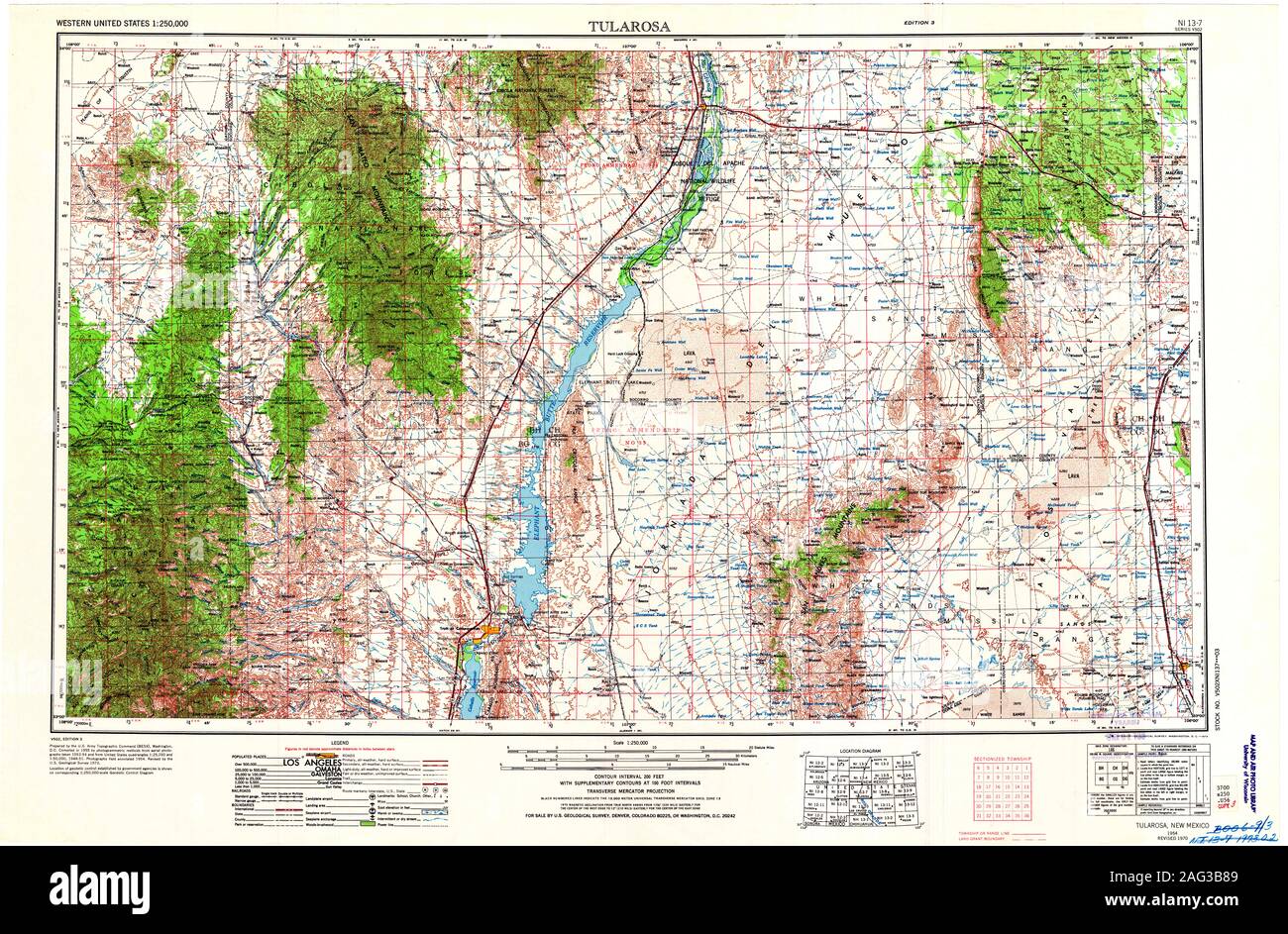 Map of tularosa new mexico hi-res stock photography and images - Alamy