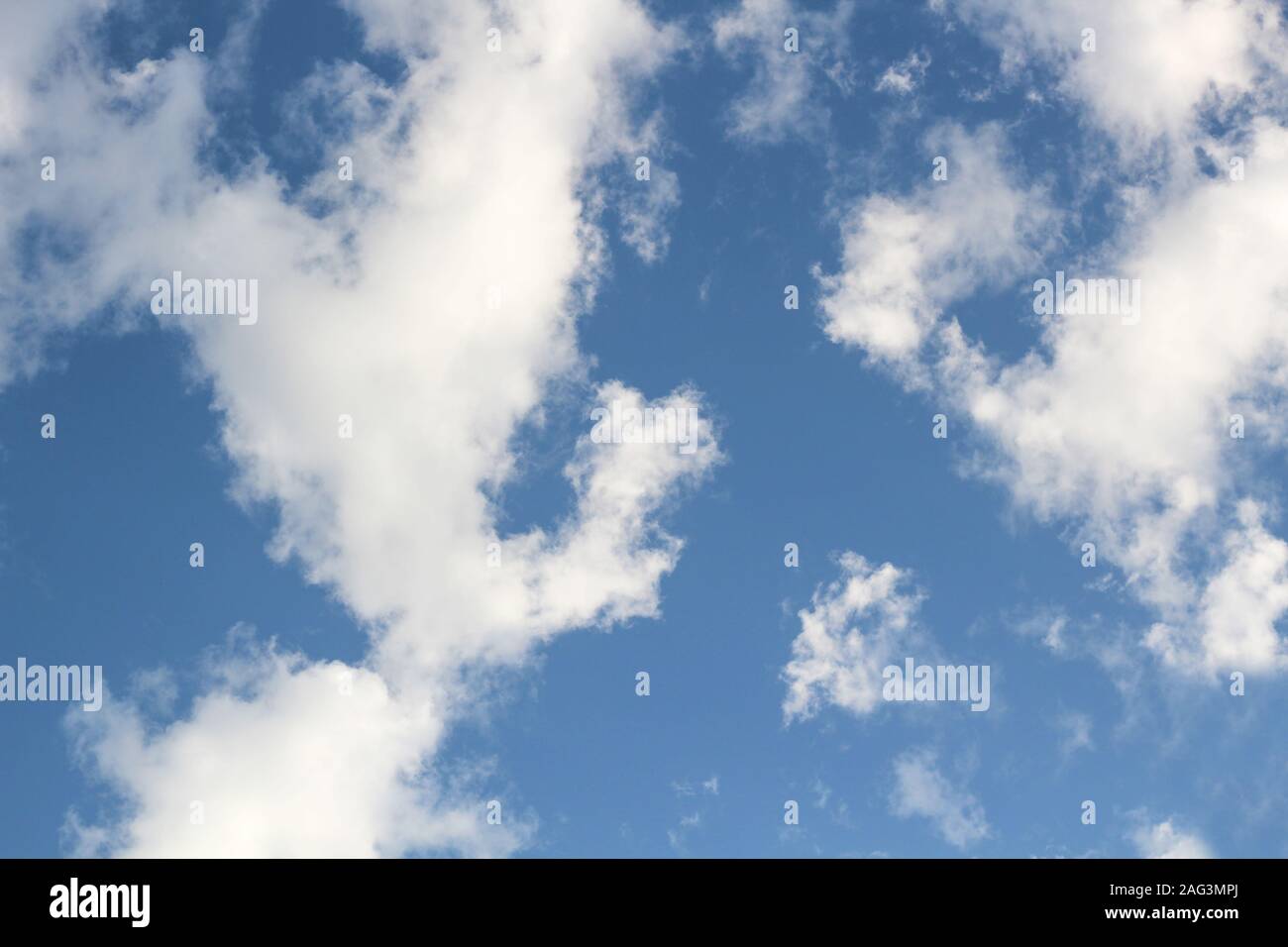 Low angle shot of the sky with beautiful clouds Stock Photo - Alamy