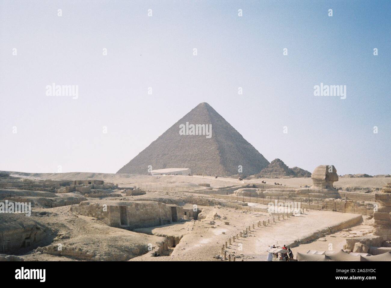Egyptian pyramids and the Great Sphinx of Giza Stock Photo - Alamy