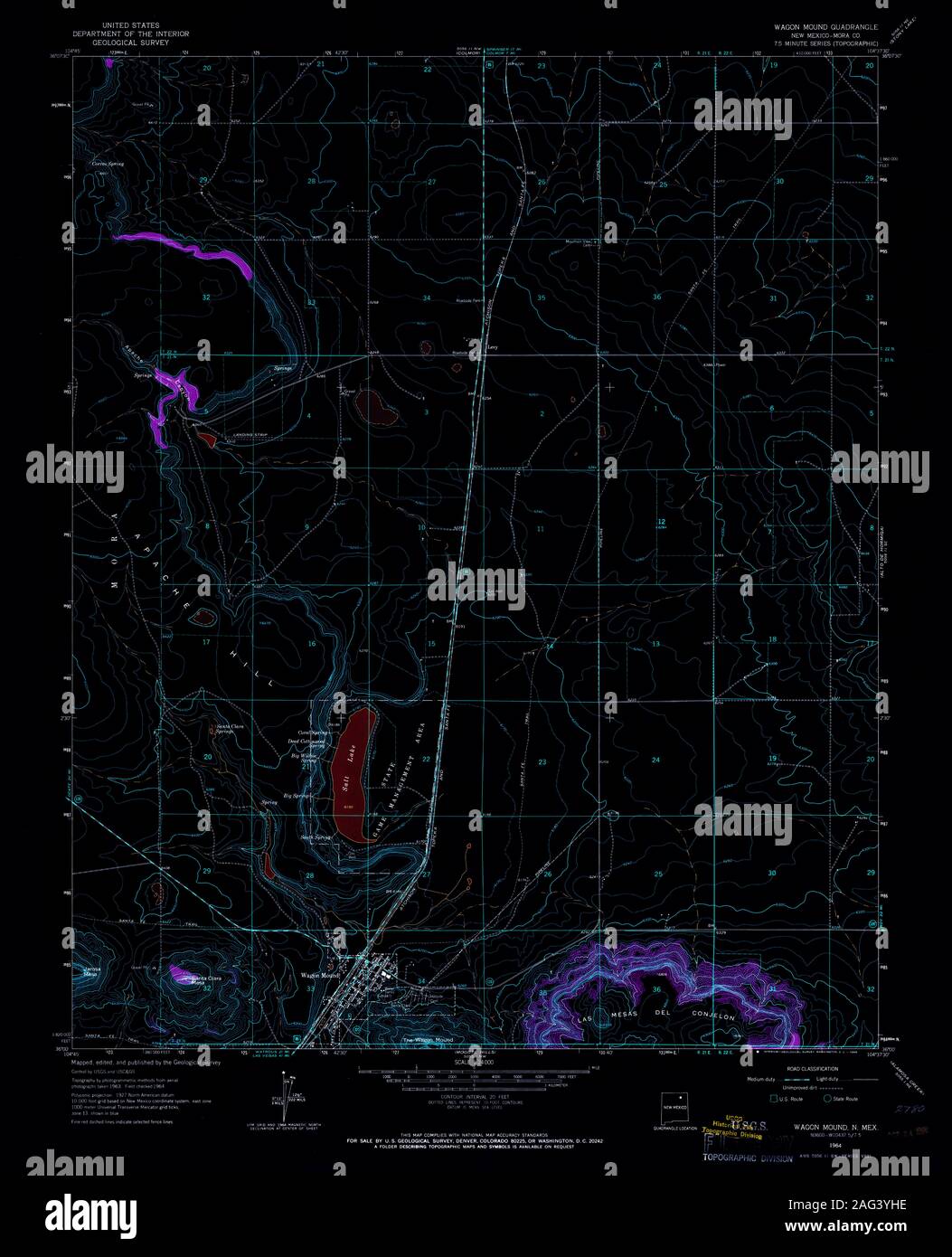 Wagon mound map hires stock photography and images Alamy