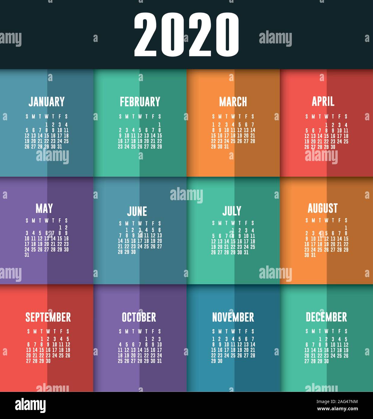 2020 calendar design, Planner time event moth date day page plan and