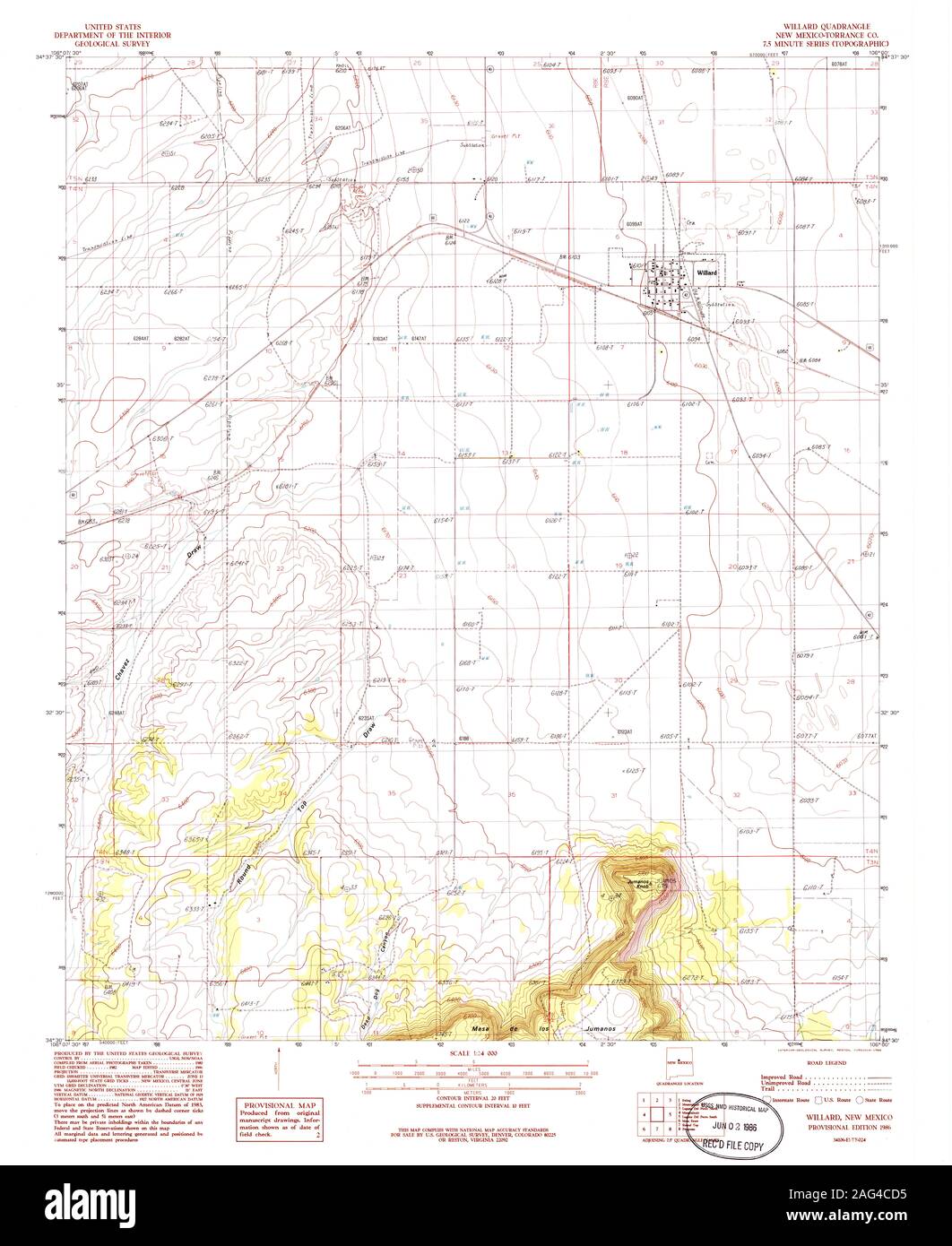 Willard new mexico map hires stock photography and images Alamy