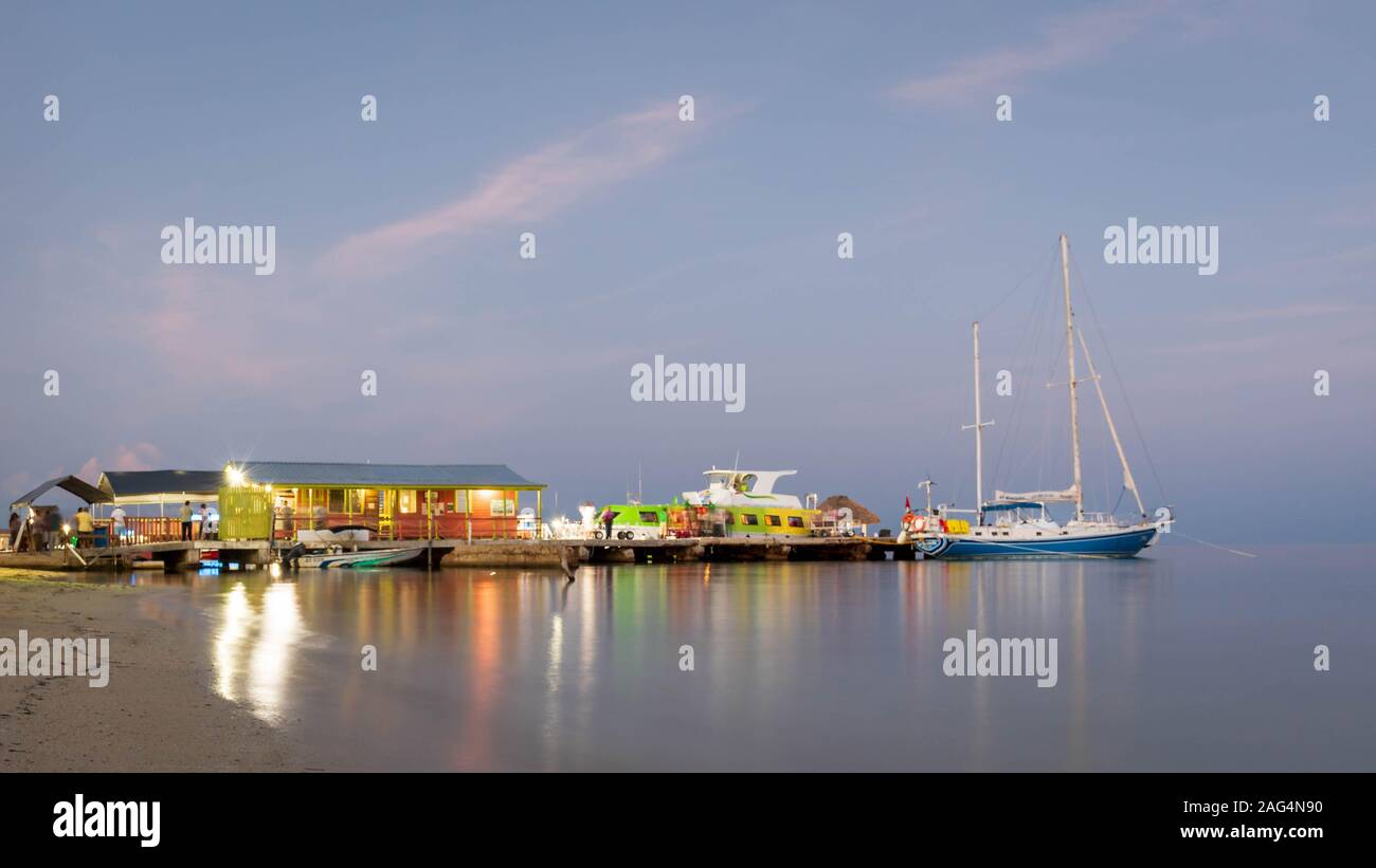 San Pedro Ambergris Caye Belize November 15 2019 Tourists