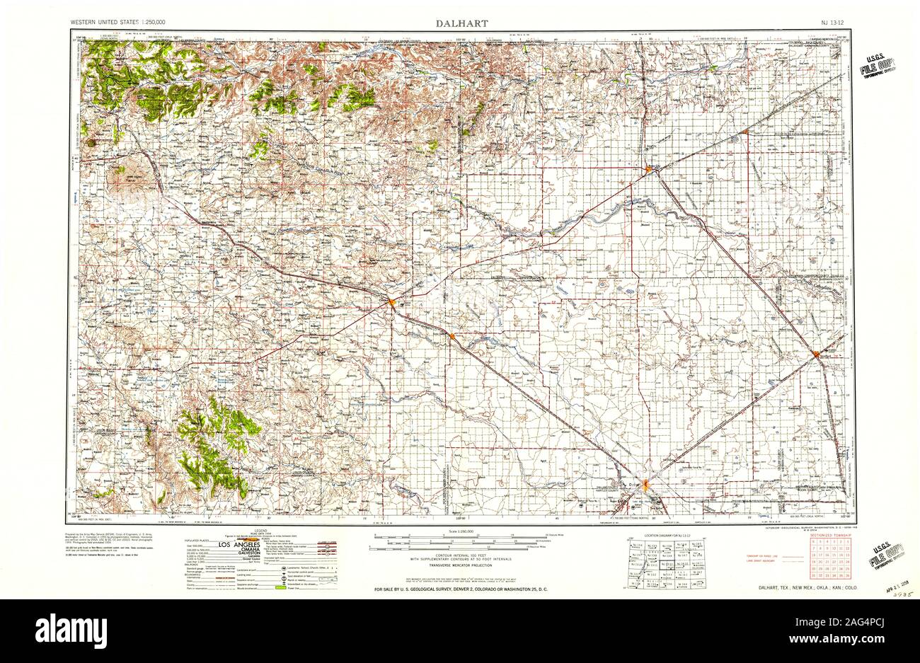 Map of dalhart hires stock photography and images Alamy