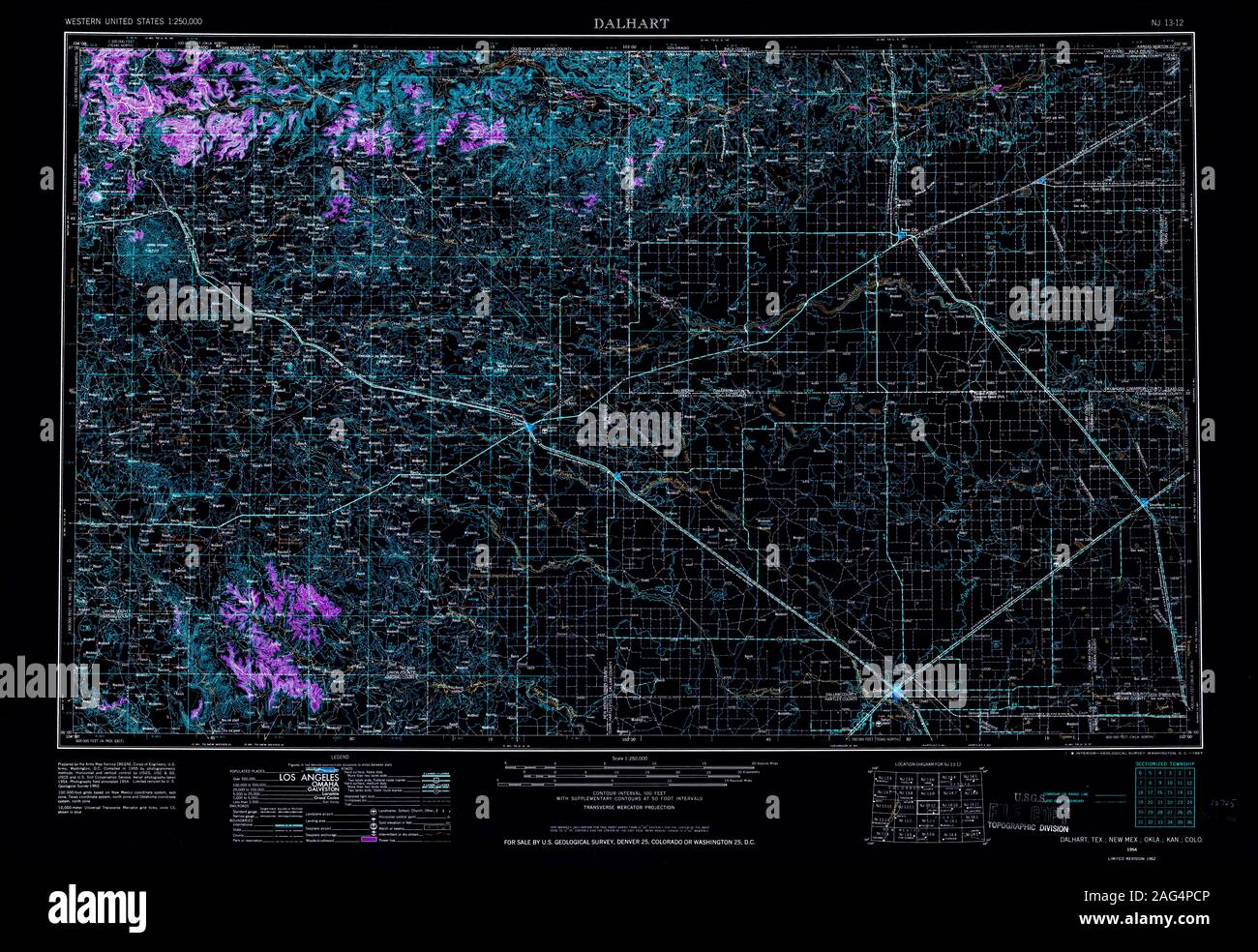 Map of dalhart hires stock photography and images Alamy
