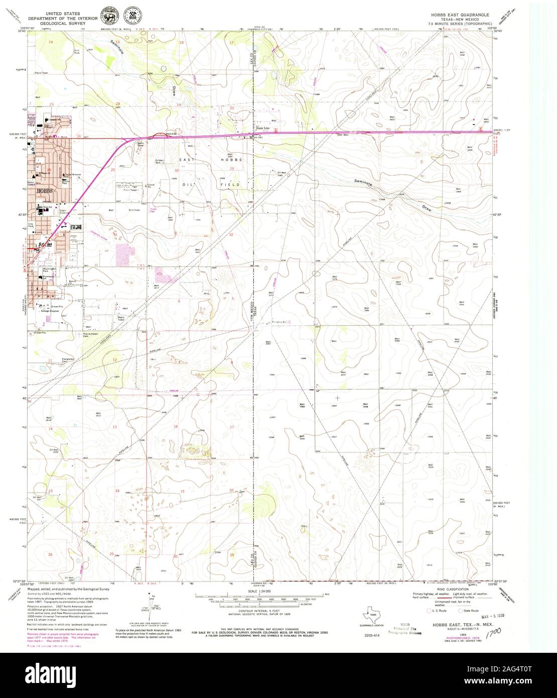 Map of hobbs new mexico hires stock photography and images Alamy