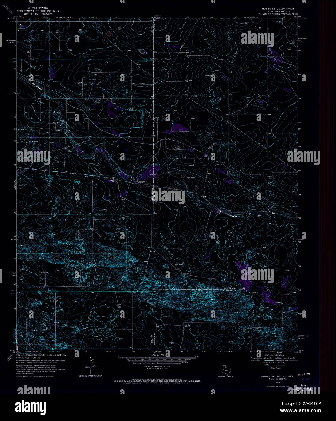 Map of hobbs new mexico hires stock photography and images Alamy