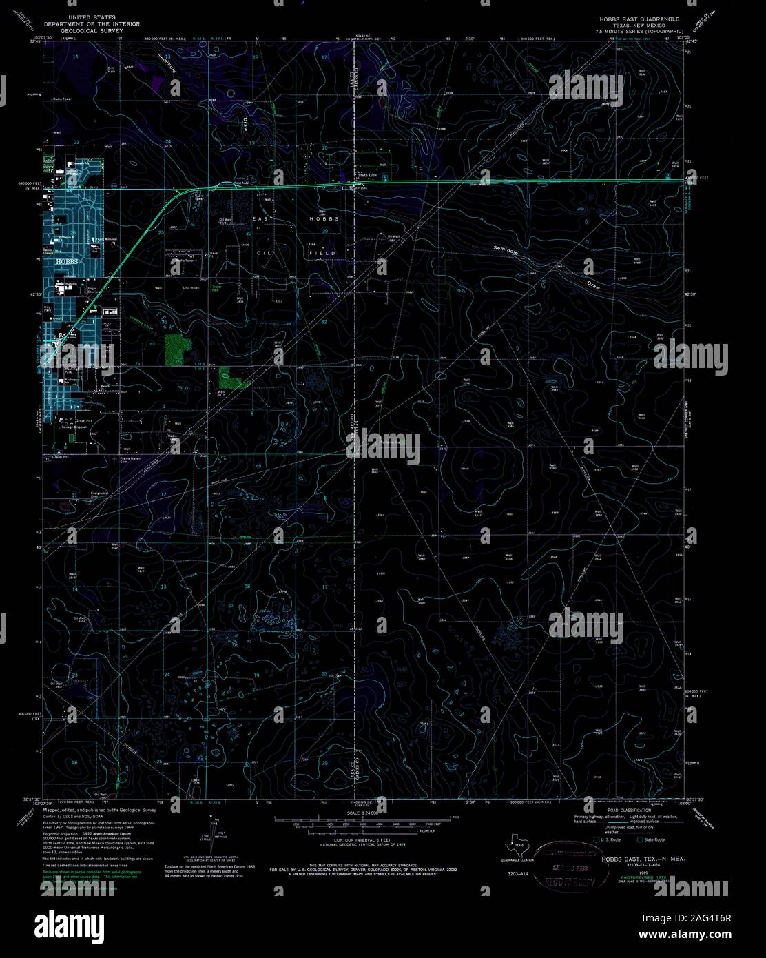 Map of hobbs new mexico hires stock photography and images Alamy