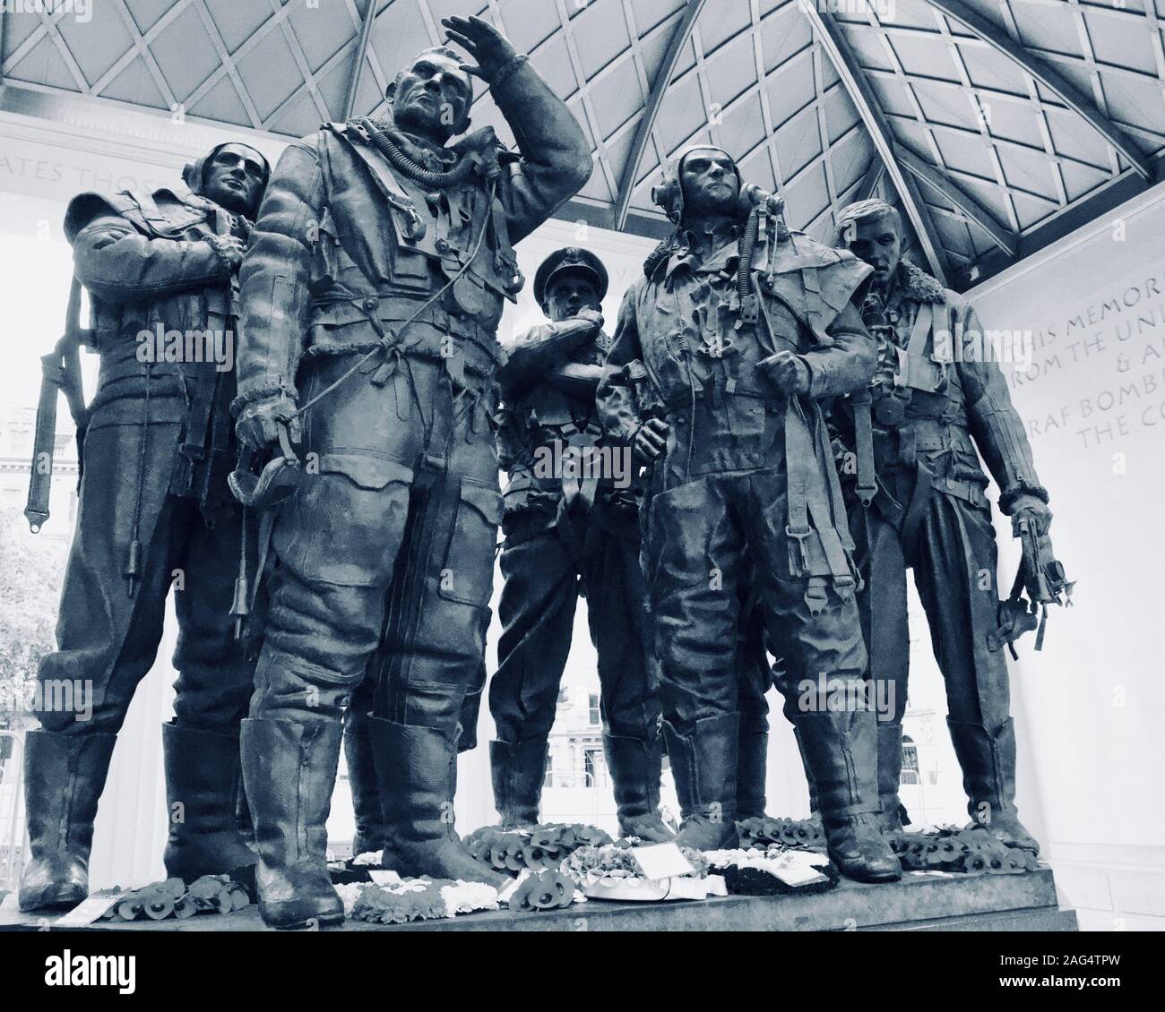Bomber Command Aircrew sculpture by Philip Jackson, RAF Bomber Command