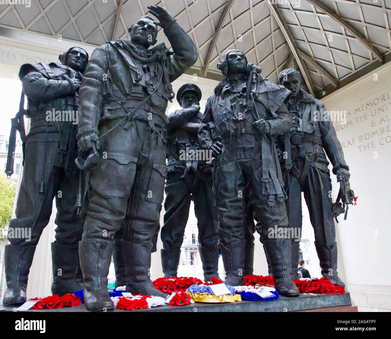 Bomber Command Aircrew sculpture by Philip Jackson, RAF Bomber Command