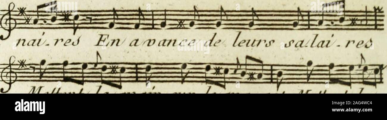. Dictionnaire lyrique portatif; ou, Choix des plus jolies ariettes de tous les genres, disposées pour la voix & les instrumens, avec les paroles françoises sous la musique. /&lt;^ JI^ytaiTe, le C&lt;rj7777u^j-a77^ , Qjii Je 4 / &lt;/// lepliij Jela7i7iai-7^e Se fiT7it lej iTrerruers (e^cpi.tai.7^eJI Pjtjiùrauaiia: 7H4Ji7ia7^eJ77ie7X^^. 48 PAIT. Me/hnt la rtiam oy/r / ma .tjût^Afcfêcnt- Li Stock Photo