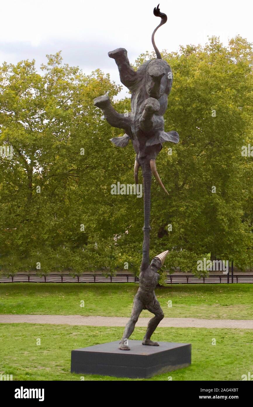Dunamis, Achieving The Impossible by Bushra Fakhoury, Achilles Way, Park Lane, London, England. Stock Photo