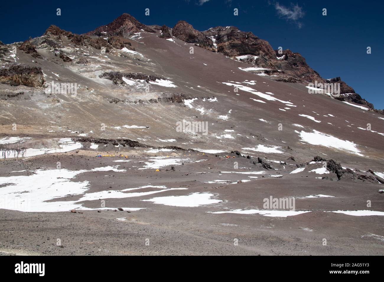 mount Aconcagua. highest pik of south America Stock Photo - Alamy