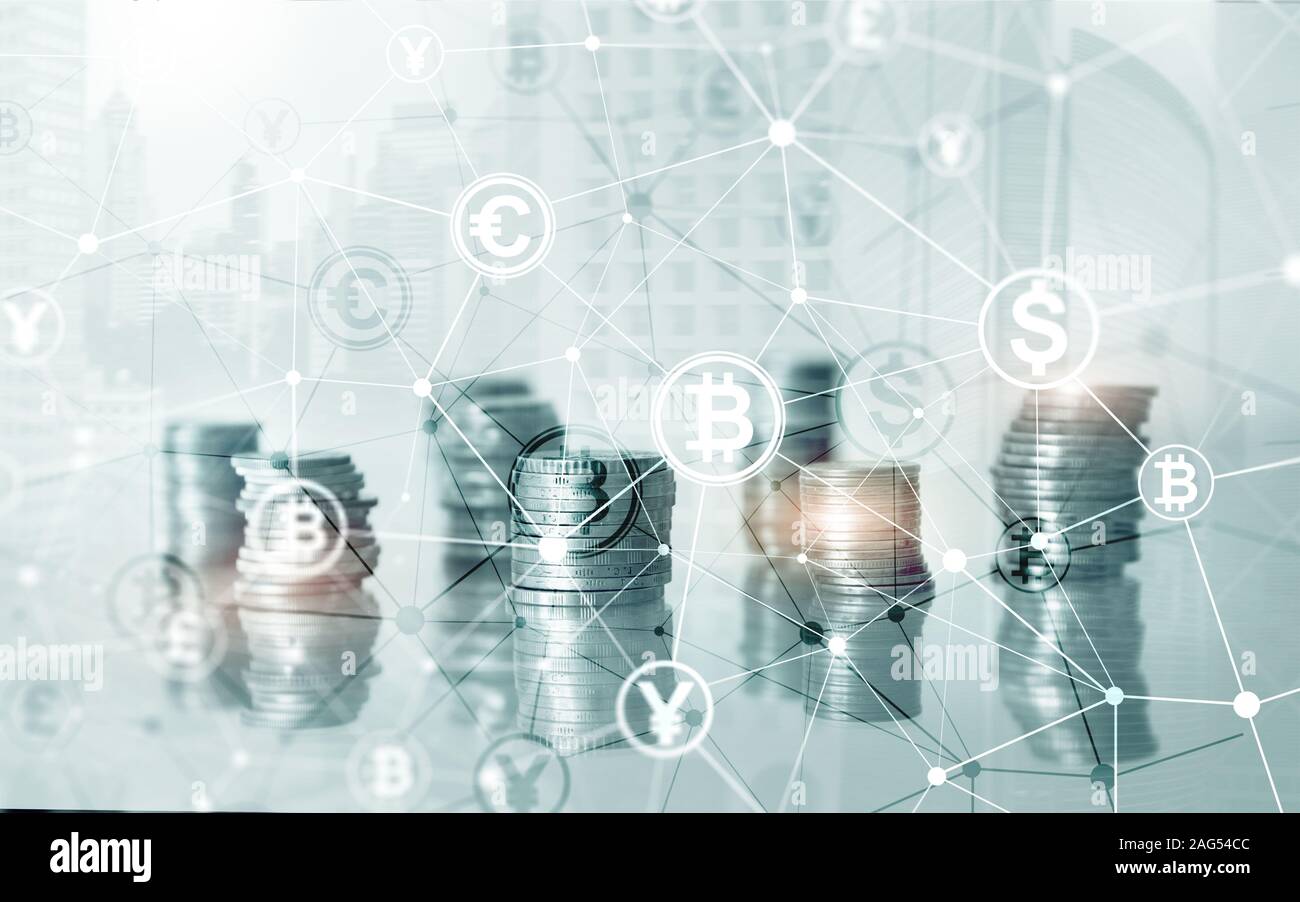 Cryptocurrency mining graphical user interface hi-res stock photography ...
