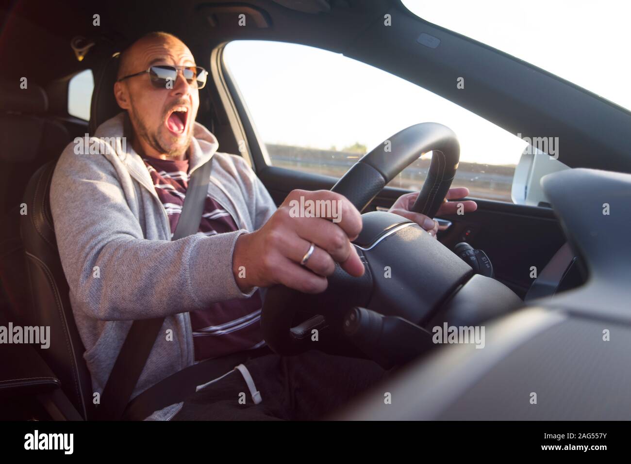 Driver lost control hi-res stock photography and images - Alamy