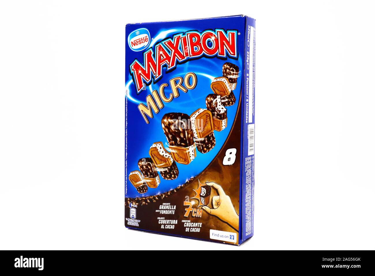 MAXIBON Ice Cream. Maxibon is a brand of Nestlé Stock Photo