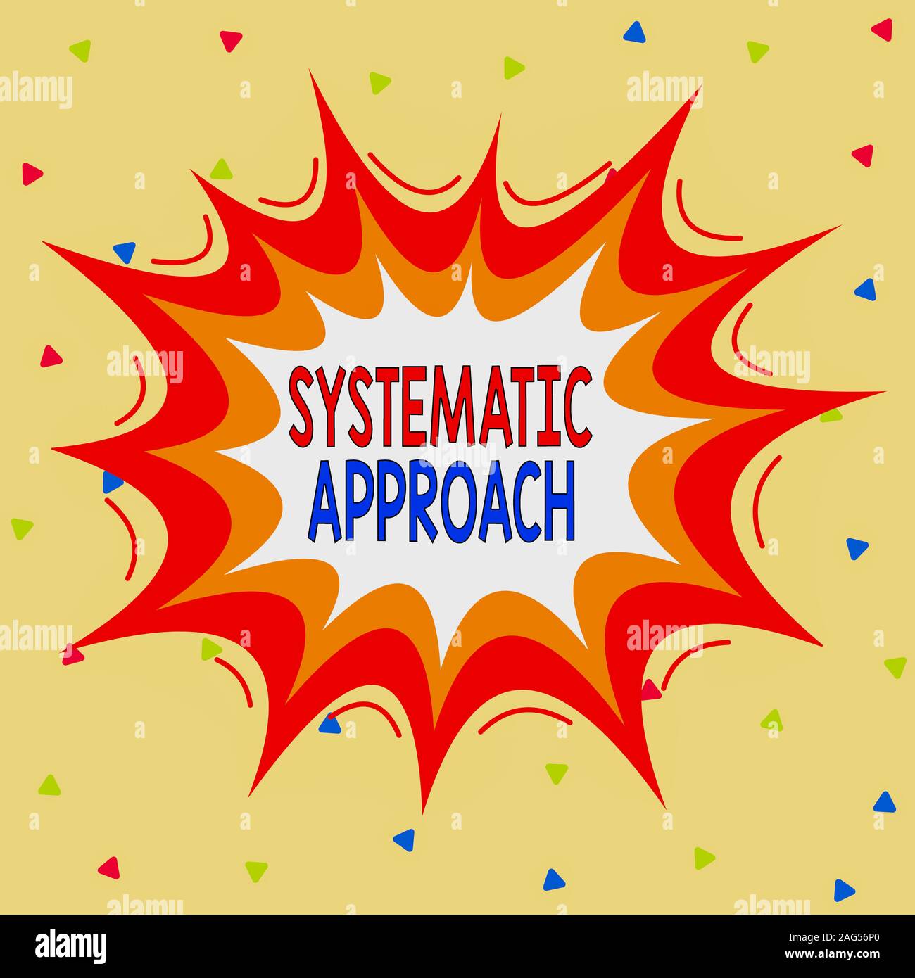 Writing note showing Systematic Approach. Business concept for A ...