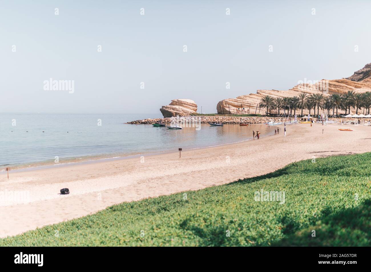 Palm trees next to the lagoon hi-res stock photography and images - Alamy