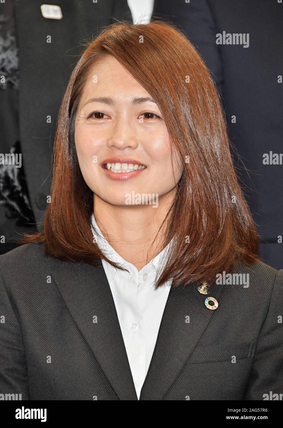Members of the Japanese women's soccer team that won the 2011 World Cup