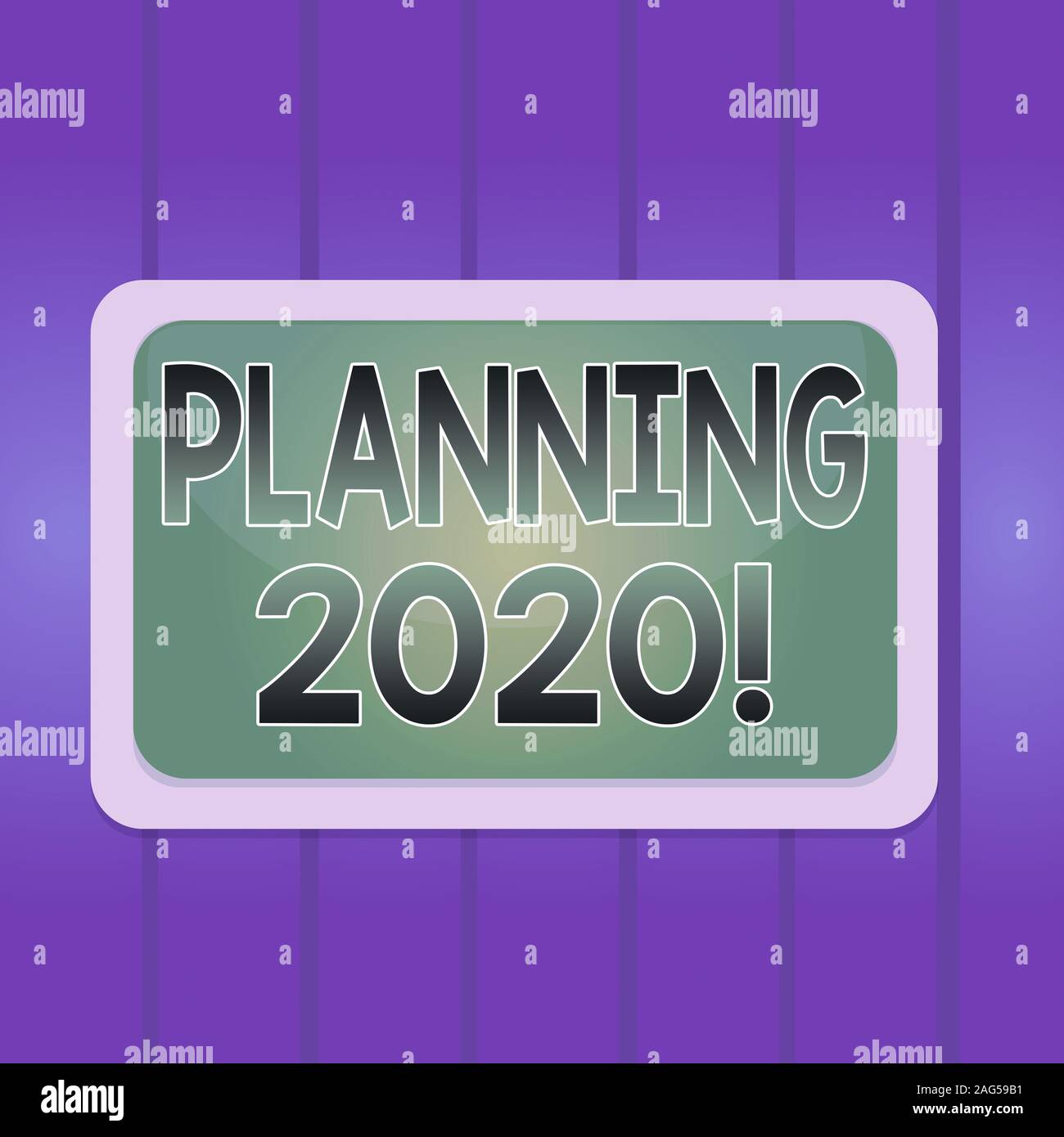 Writing note showing Planning 2020. Business concept for process of ...