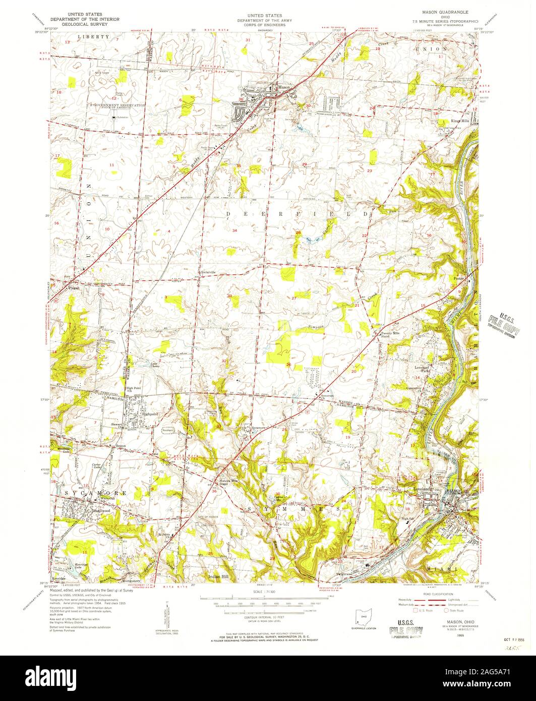 Mason ohio map hi-res stock photography and images - Alamy