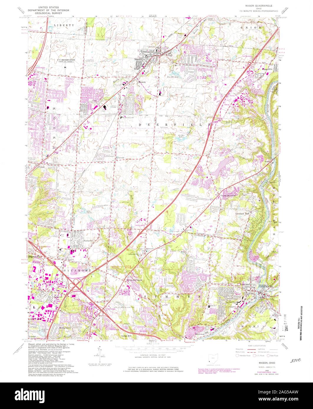 Mason ohio map hi-res stock photography and images - Alamy
