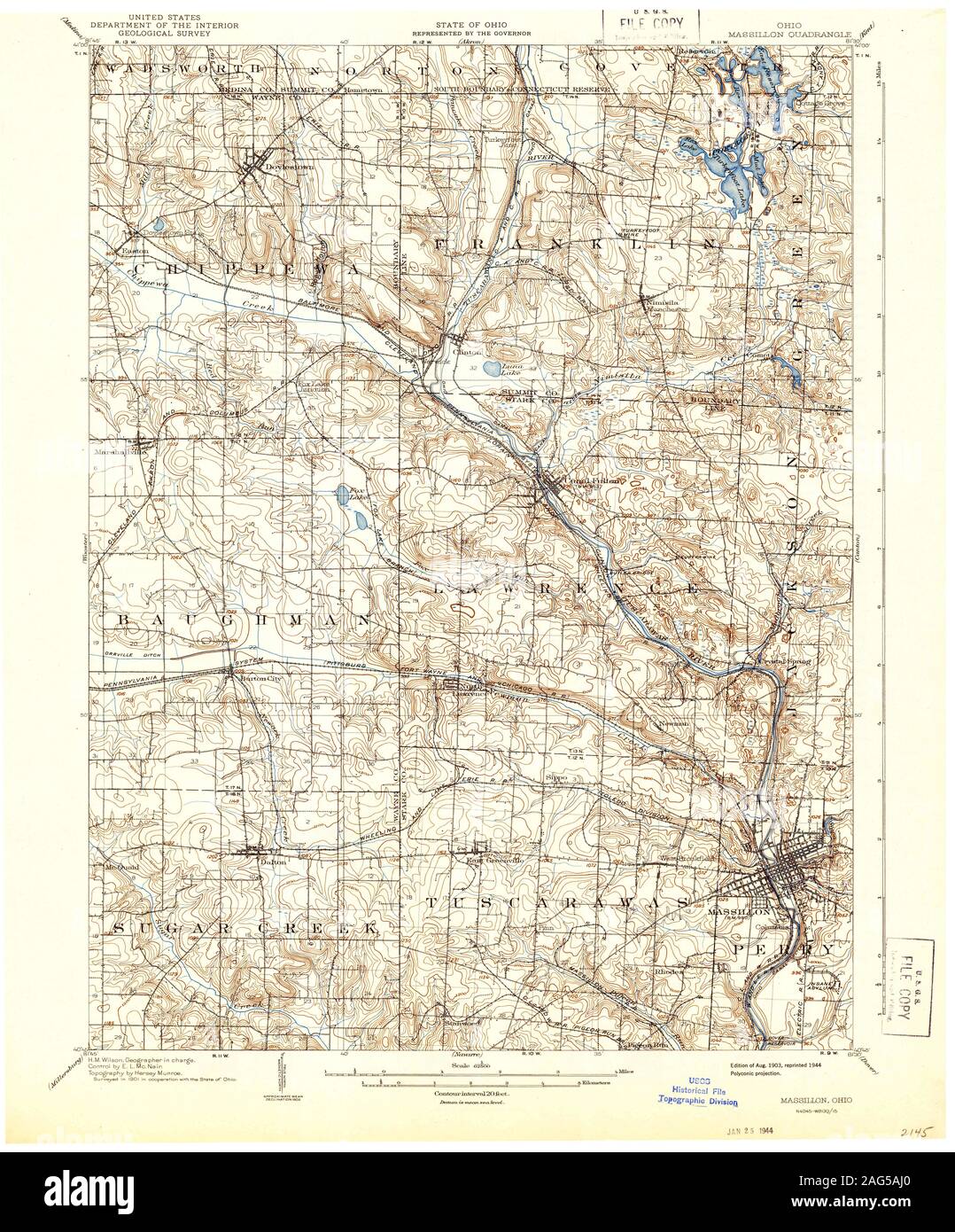 Map of massillon ohio Cut Out Stock Images & Pictures Alamy