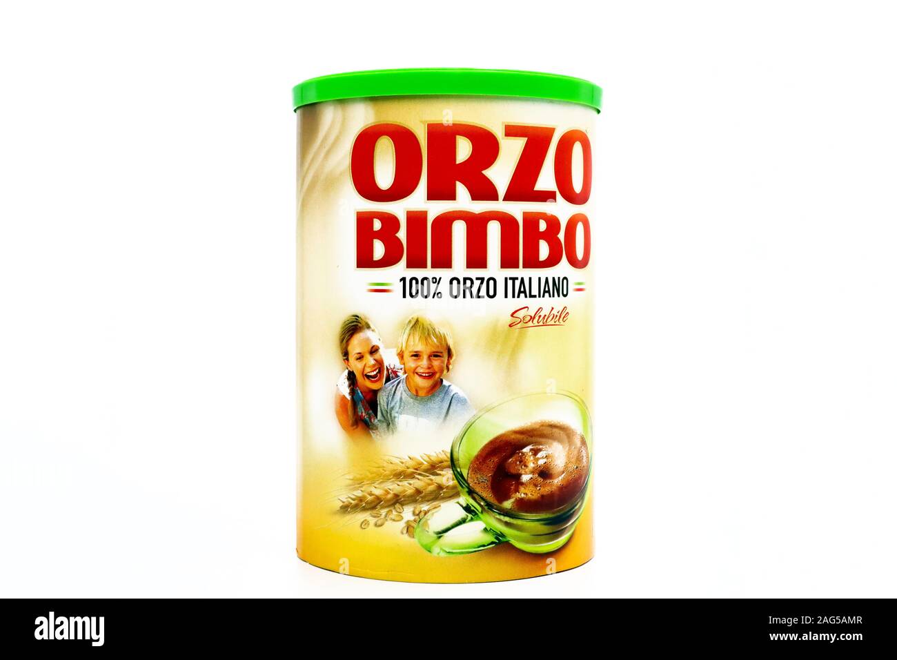 Orzo Bimbo 100% Italian Instant Soluble Barley Stock Photo - Alamy