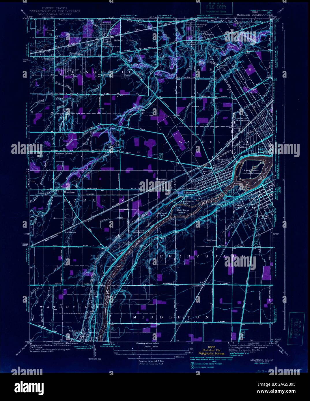 Maumee ohio map hires stock photography and images Alamy