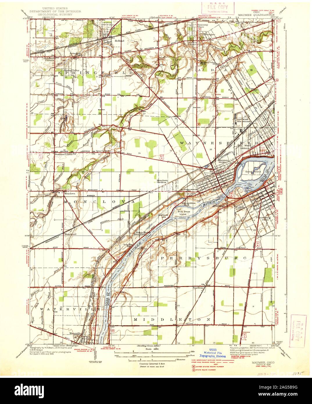 Map of maumee ohio hires stock photography and images Alamy