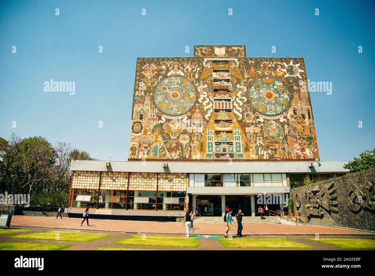 Central University City Campus of the Universidad Nacional Autonoma de  Mexico UNAM - UNESCO World Heritage Site Stock Photo - Alamy