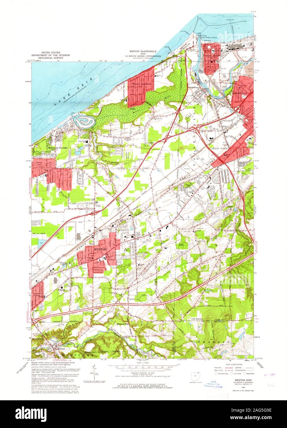 Map of mentor ohio hires stock photography and images Alamy
